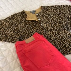 SMl leopard cardigan petite small